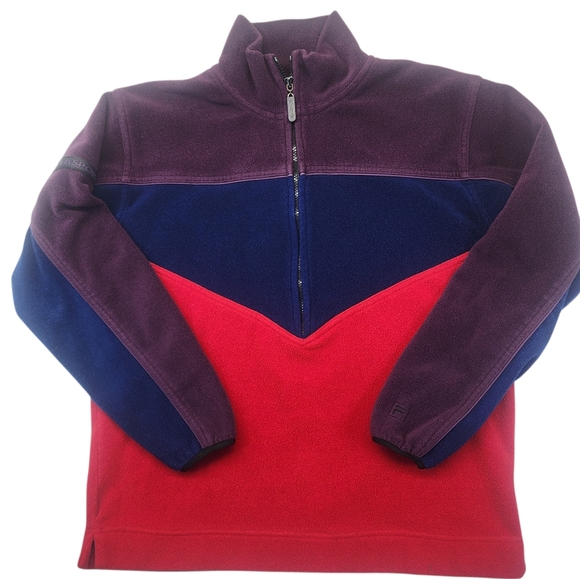 Fila Sport Women's Colorblock Half-Zip Fleece Sweater Small - Picture 3 of 11